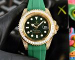 Rolex Submariner replica with green dial Automatic Movement 40mm Luminous Gold Case Watch